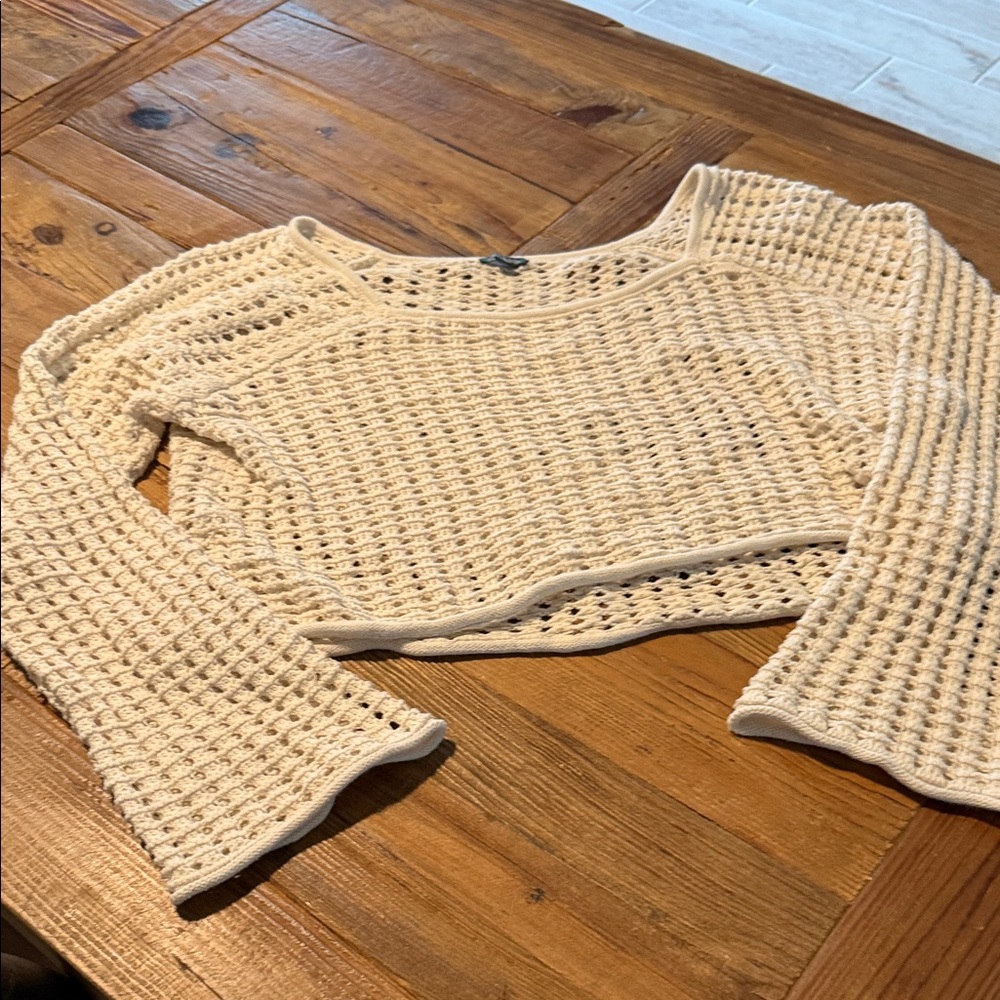 Wild Fable Cream Off-the-Shoulder Sweater